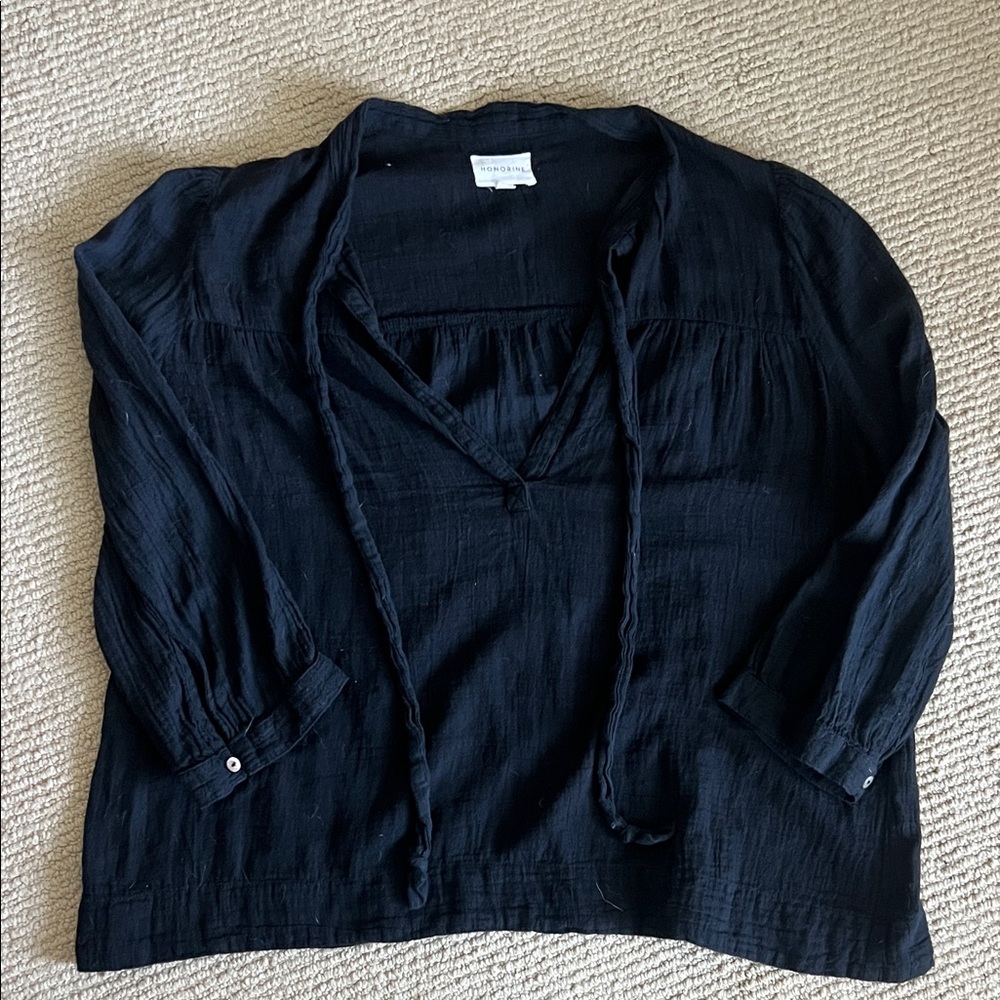 Honorine gauze top - Black (M)